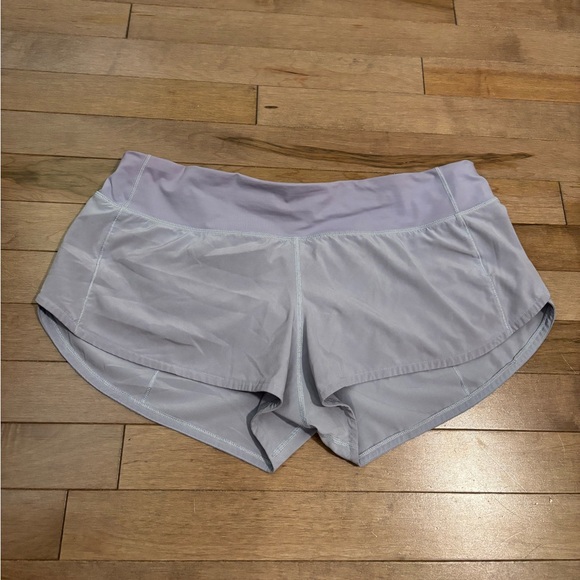Lululemon Shorts Speed Up Shorts 2.5” in berry mist lilac light purple 10 - Picture 8 of 12